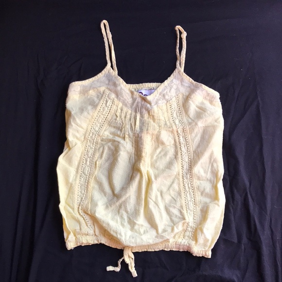 SO Tops - SO light yellow summer tank top